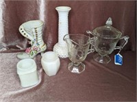 Baltimore Pear Jeannette Glass Sugar & Creamer