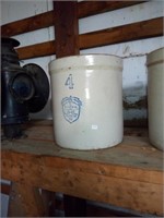 4 gal. UHL pottery crock