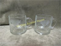 arcoroc Zales jewelry store glass mugs