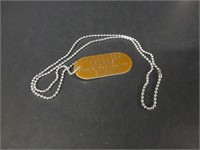 ORIGINAL 1980'S NFL CLEVLAND BROWNS "DAWG TAG"