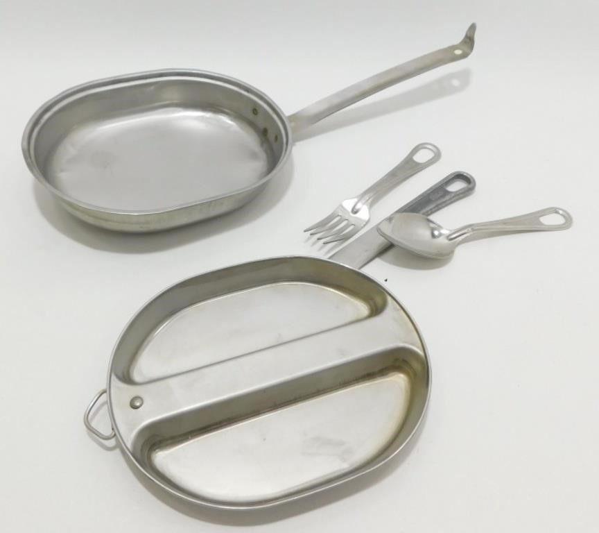 Military Mess Kit with Utensils
