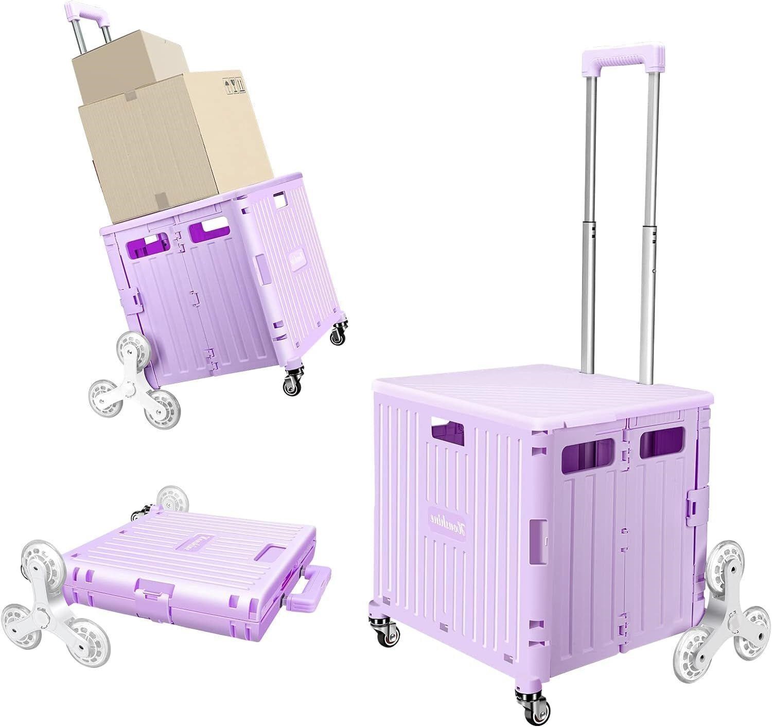 Foldable Cart with Stair Climbing Wheels