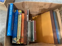 box lot of books magic eye etc.