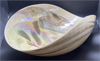 (E) Murano Ferro Art Glass Iridescent Seashell