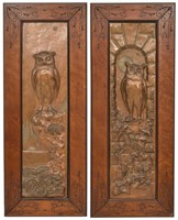 Pr. Owl Relief Plaster Plaques