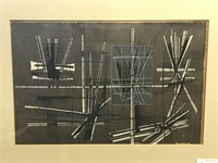 Jimmy Ernst  (1920 - 1984) Oil on Paper.