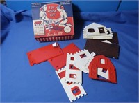 Vintage Build a House Kit (red)