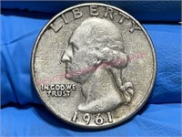 1961-D Washington Quarter (90% silver)