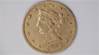 1853 Liberty Head Gold Eagle $10
