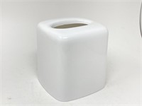 White Plastic Tissue Box Cover