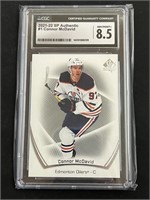 2021-22 SP Authentic #1 Connor McDavid CGC 8.5