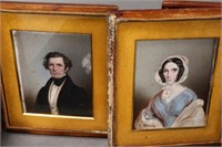 Pair of 19th Century English Portrait Miniatures,