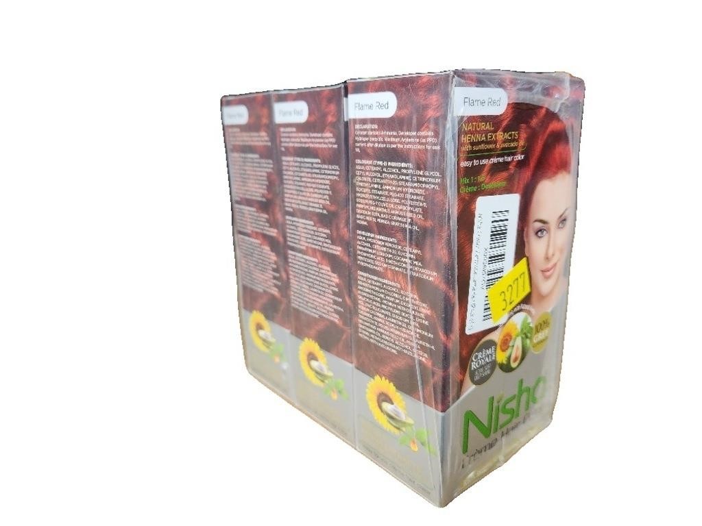 Nisha Unisex Permanent Crme Hair Dye  3 Pack