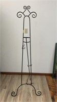Wrought iron art stand