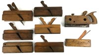 (8) Antique Wood Molding Hand Planes