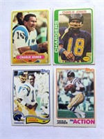 4 Topps Charlie Joiner Cards 1978 80 82 82 Action