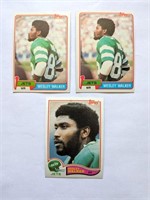 3 Wesley Walker Topps Cards 1981-82