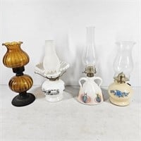 (4) Vintage Kerosene Lanterns