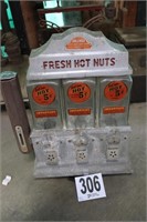 Vintage Nut Dispenser with Glass Jars(R1)