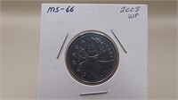 2003 W P   Canadian Quarter Out Of Mint Set