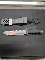 “liberty or death” hunting knife & sheath
