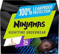 Pampers Ninjamas Nighttime Bedwetting Underwear L