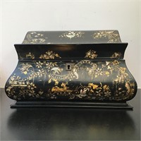 INLAID MOTHER OF PEARL CASKET