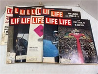 LOT OF 13 LIFE MAGAZINES - 1965, 1966, 1970, 1971