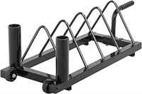 Yaheetech Horizontal Barbell Bumper Plate Rack Hol