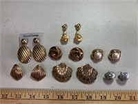 7 sets vintage pierced earrings