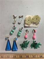 6 sets vintage earrings