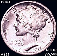 1916-D Mercury Dime UNCIRCULATED