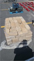 1/2 PALLET OF  RETAINING WALL BLOCK & PATIO STONE