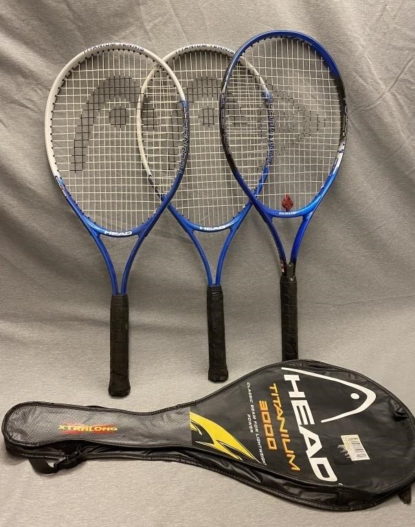 Head and Dunlop Titanium Tennis Rackets