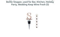 Wine Stoppers - Stainless Steel Letters Wine