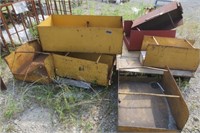 Various steel boxes