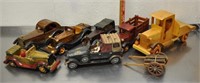 Lot of wood scale model vehicles, see pics