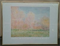 Framed Print "Spring Giverny", Claude Monet,