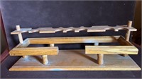 18" Wooden Pipe Stand