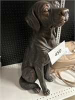 27 in H plaster dog statue