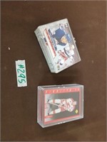 Two packs of hockey cards