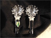 Waterford Crystal Star of Erin Bottle Stopper Pair