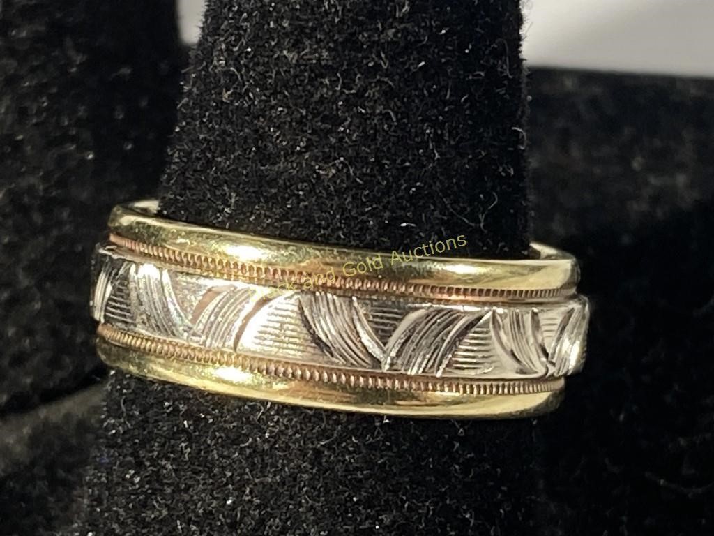 14K Gold Ring, unmarked, acid tested