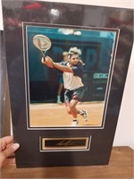 Andre Agassi Matted Photograph and Autograph
