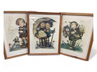 3 Vintage Goebel Hummel Prints SUNNY HOURS, WANT