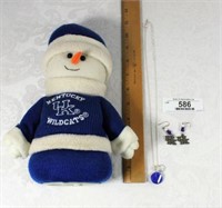 UK Battery Operated Snowman w/ Matching Earrings