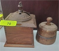 BUTTER MOLD, COFFEE GRINDER