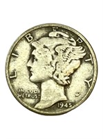 Set of 5 Mercury Dimes