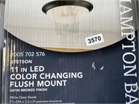 HAMPTON BAY 11IN LED FLUSHMOUNT