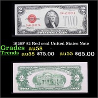 1928F $2 Red seal United States Note Grades Choice